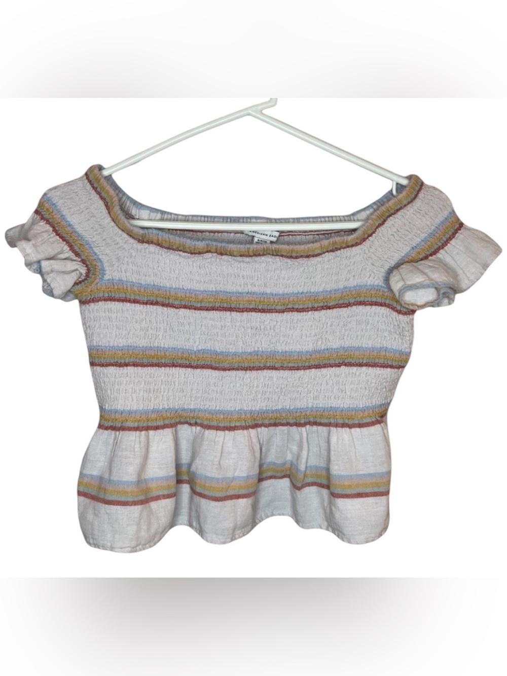 American Eagle Off Shoulder Cropped Top